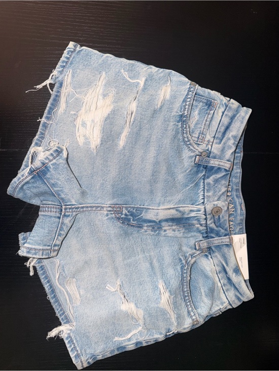American Eagle Outfitters Pants - American Eagle Outfitters Light Blue Distressed Denim Shorts